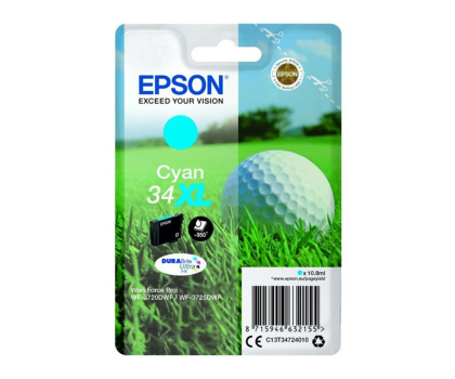 Tusz EPSON 34XLC Cyan 950str. C13T34724010